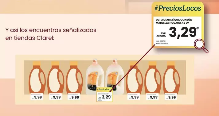 Hogarel - Detergente Liquido Jabon Marsella 46 Lv