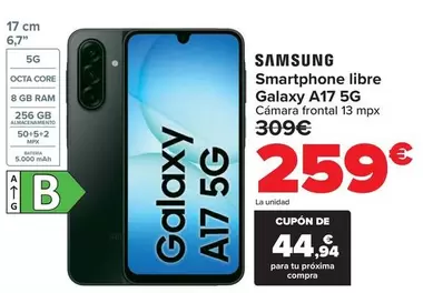 Samsung - Smartphone Libre Galaxy A17 5G