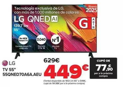 LG - Tv 55" 55QNED70A6A.AEU