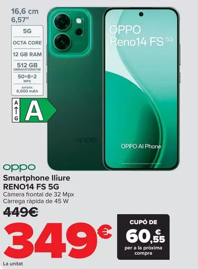 OPPO - Smartphone Libre Reno14 FS 5G
