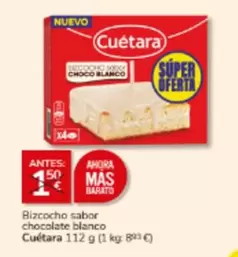 Cuétara - Bizcocho Sabor Chocolate Blanco