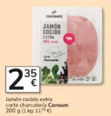 Consum - Jamón Cocido Extra Corte Charcutería