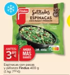 Findus - Espinacas Con Pasas Y Pinones