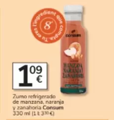 Consum - Zumo Refrigerado De Manzana, Naranja Y Zanahoria