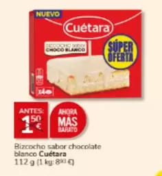 Cuétara - Bizcocho Sabor Chocolate Blanco