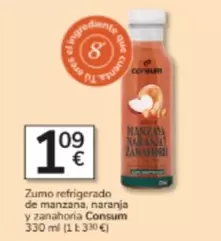 Consum - Zumo Refrigerado De Manzana, Naranja Y Zanahoria
