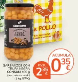 Consum - Garbanzos Con Trufa Negra