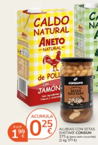 Consum - Alubias Con Setas Shiitake