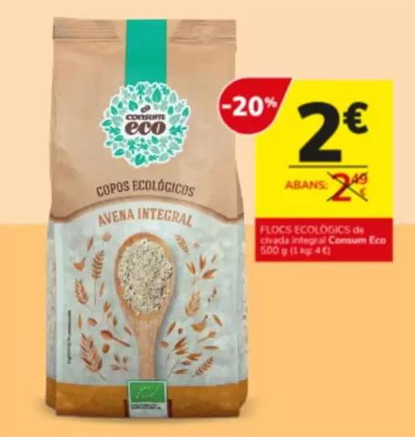 Consum - Copos Ecologicos Avena Integral