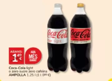 Coca-Cola - Light O Zero Sucre Zero Cafeina