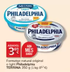 Philadelphia - Formatge Natural Original O Light