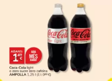 Coca-Cola - Light O Zero Sucre Zero Cafeina