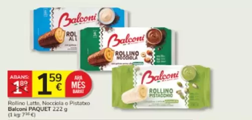 Balconi - Rollino Latte, Nocciola O Pistatako
