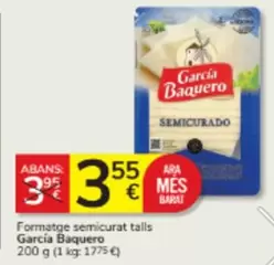 García Baquero - Formatge Semicurat Talls
