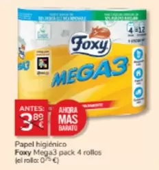 Foxy - Papel Higiénico Mega3