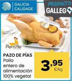 Pazo De Pías - Pollo Entero De Alimentación 100% Vegetal