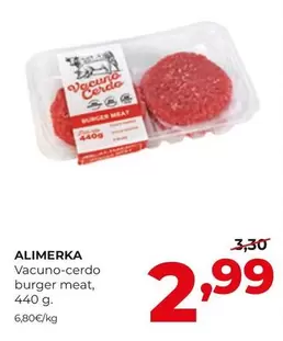 Alimerka - Vacuno-Cerdo Burger Meat
