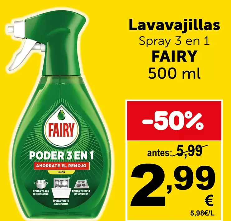 Fairy - Lavavajillas 3 En 1