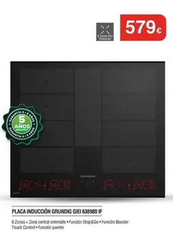 Grundig - Placa Inducción Giei 538980IF