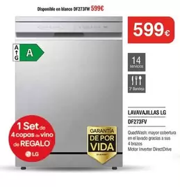 LG - Lavavajillas Df273fv
