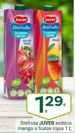 Juver - Disfruta Exotico Mango O Frutos Rojos