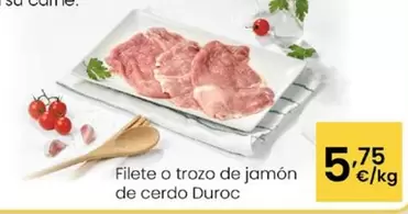Filete O Trozo De Jamon De Cerdo Duroc 