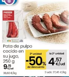Eroski - Pata De Pulpo Cocido En Su Jugo