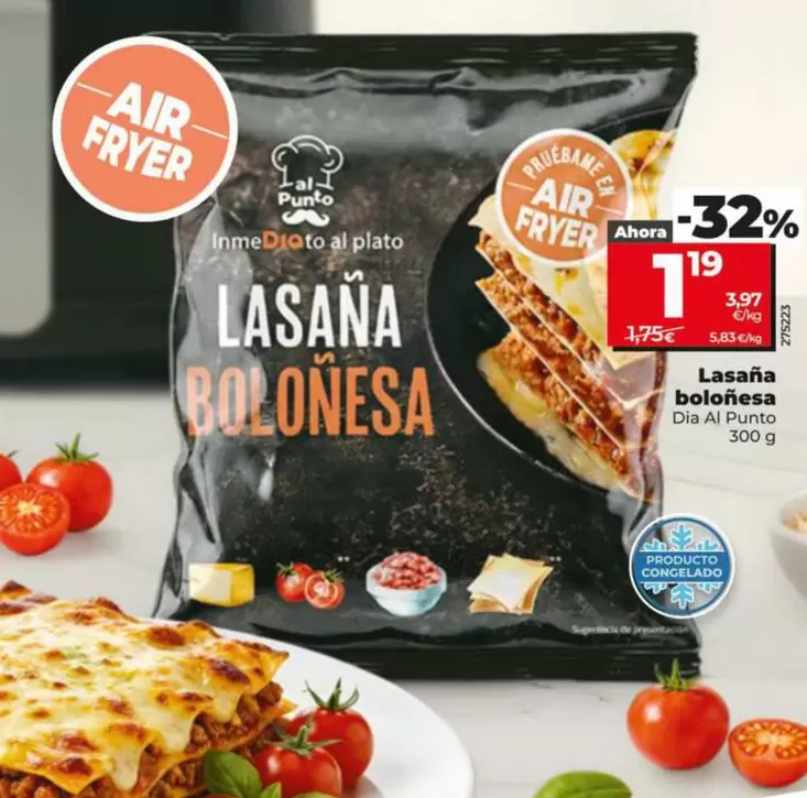Dia Al Punto - Lasaña Boloñesa