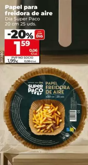 Dia Super Paco - Papel Para Freidora De Aire 