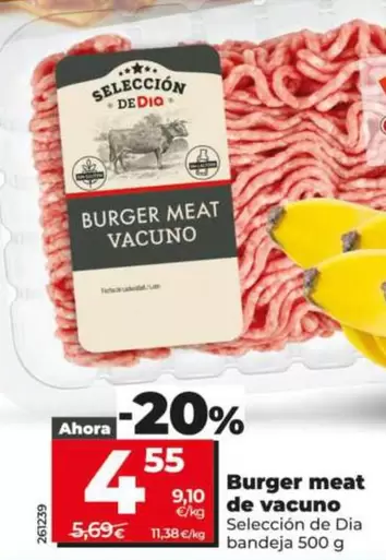 Seleccion De Dia - Burger Meat De Vacuno 