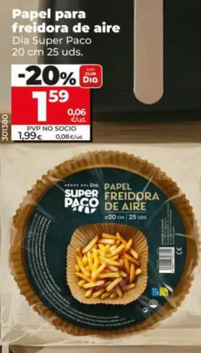 Dia Super Paco - Papel Para Freidora De Aire 