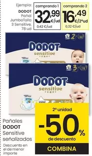 Dodot - Pañal JumboTalla 3 Sensitive