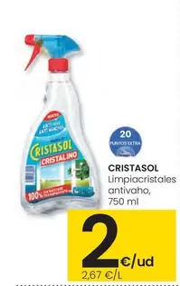 Cristasol - Limpiacristales Antivaho