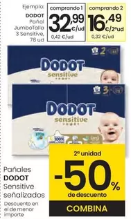 Dodot - Pañal JumboTalla 3 Sensitive