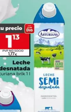 Asturiana - Leche Semidesnatada