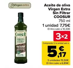 Coosur - Aceite De Oliva Virgen Extra Sin Filtrar