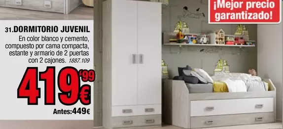 Blanco - Dormitorio Juvenil