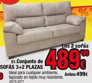 Ideal - Conjunto De Sofas 3+2 Plazas