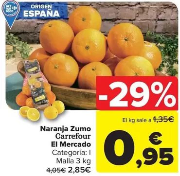 Carrefour El Mercado - Naranja Zumo 
