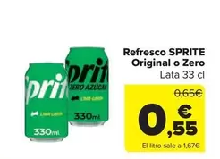 Sprite - Refresco Original O Zero