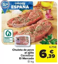Carrefour El Mercado - Chuleta De Pavo Al Ajillo 
