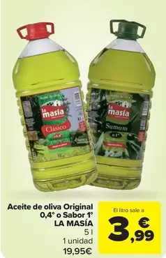 La Masía - Aceite De Oliva Original