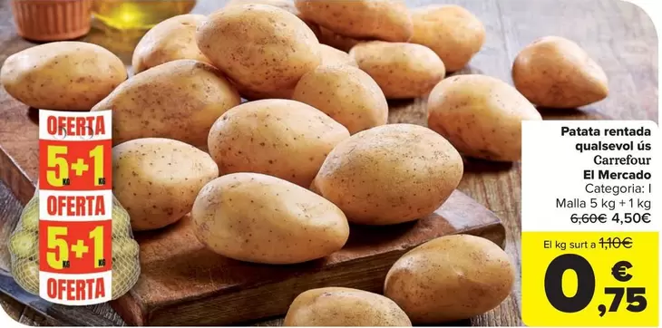 carrefour - Patata Rentada Qualidad Los Quadrado