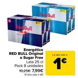 Red Bull - Energetico Original O Sugar Free