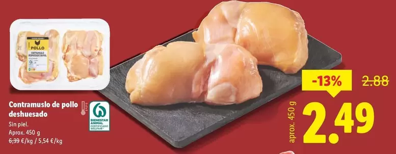 Contramuslo De Pollo Deshuesado