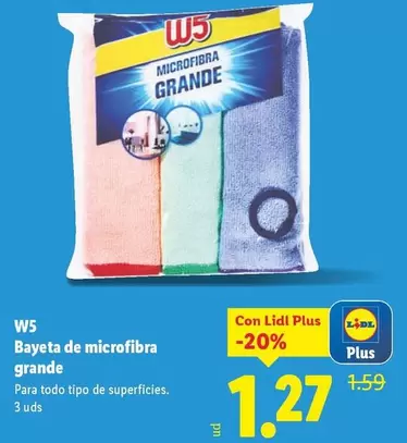 W5 - Bayeta De Microfibra Grande