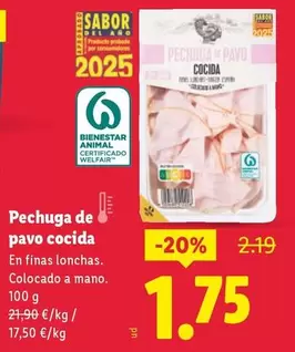 Pechuga De Pavo Cocida