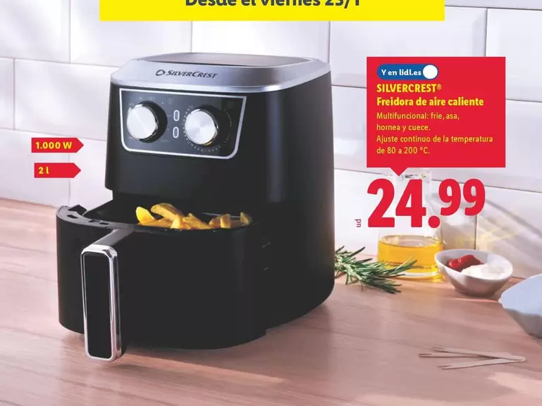 SilverCrest - Freidora De Aire Caliente