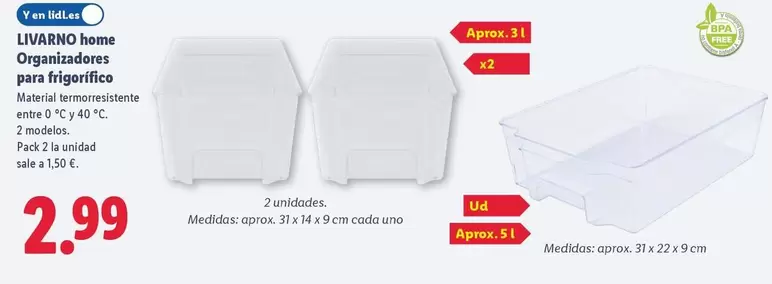 Livarno Home - Organizadores Para Frigorífico