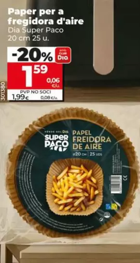 Dia Super Paco - Papel Para Freidora De Aire 